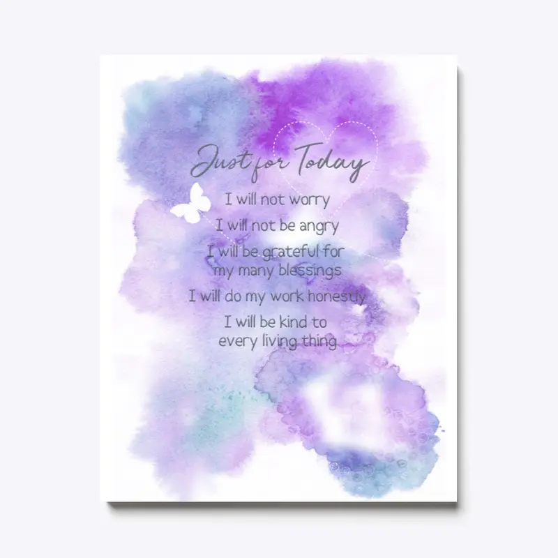 Reiki Prayer Water Color Butterfly